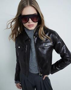 Куртка Харрингтон темно-коричневого цвета River Island