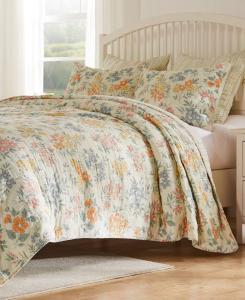Комплект постельного белья Chloe Modern Floral из 3 предметов, размер Full/Queen Greenland Home Fashions, Pastel