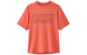 Детская футболка Patagonia, серебряный коралл