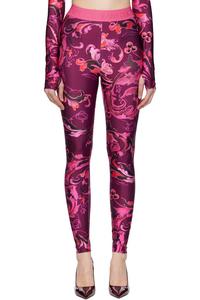 Леггинсы Lycra Barocco Versace Jeans Couture, цвет fiorentina