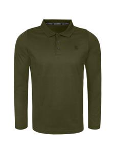 Karl Lagerfeld Лонгслив в темно-зеленом цвете