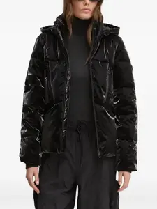 Стеганая куртка с капюшоном Desigual, черный