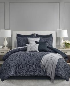 Комплект постельного белья Ignatius из 14 предметов Macy's, темно-синий