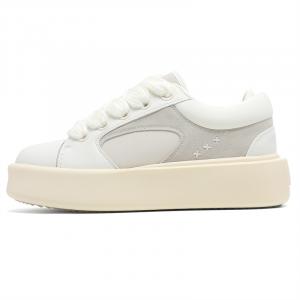 PAVEA Низкие скейтерские кроссовки унисекс серо-белые, цвет Gray White