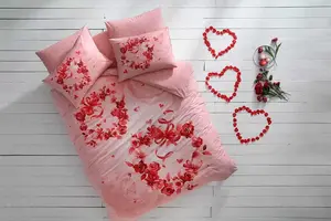 Комплект постельного белья Roses Renforce 200x220 см розовый Morhane