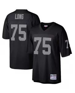 Мужская реплика джерси Howie Long Black Las Vegas Raiders из коллекции Retired Player Legacy Mitchell & Ness