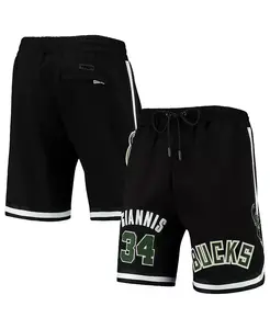Мужские шорты-реплика Giannis Antetokounmpo Milwaukee Bucks, черные Pro Standard