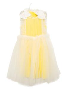 Платье миди с оборками Hucklebones London, желтый