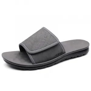 LEXON Мужские серые противоскользящие бесшумные тапочки с резиновой амортизацией и устойчивостью к истиранию, цвет Gray