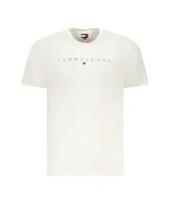 Белая хлопковая футболка с вышитым логотипом. Tommy Hilfiger, белый