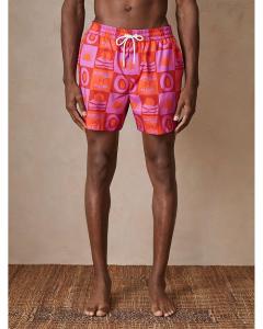 Шорты для плавания CHE Trinity с принтом под плитку, 4.9" REISS, мультиколор
