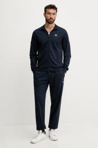 Хлопковый спортивный костюм Ea7 Emporio Armani, темно-синий