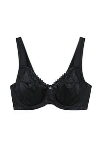 Бюстгальтер-минимайзер с цветочным кружевом и косточками Sheego, черный