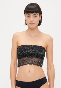 Бюстье ONLY ONLCHLOE GLITTER BANDEAU, Black/Silver-Coloured/Black