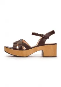 Сандалии на платформе miercoles Wonders, Marrón