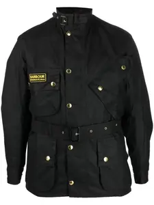 Однобортное пальто International Original Barbour, черный