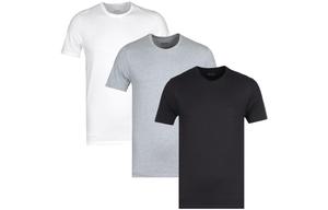 HUGO BOSS Мужская футболка, Набор из 3 шт. (черный/белый/серый)
