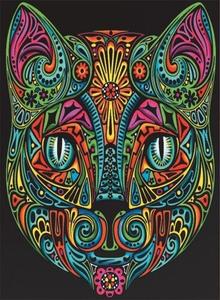 Colorvelvet, бархатная раскраска, Кошка