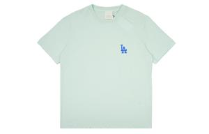 Футболка с рукавом реглан унисекс зеленая MLB