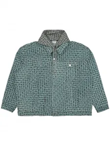 Куртка с монограммой VETEMENTS, синий