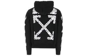 OFF WHITE Куртка-худи с застежкой-молнией и лентой Airport Tape OFF-WHITE, черный