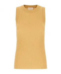 Топ без рукавов Sportmax, бежевый