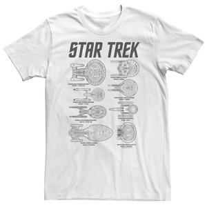 Мужская футболка Star Trek Next Generation Ships Of Trek Licensed Character