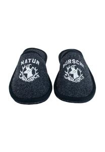 Тапочки Adelheid NATURBURSCHE, Rabenschwarz/Black