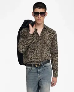 Мужская рубашка Tyric с длинными рукавами из вискозы Zadig & Voltaire, зеленый