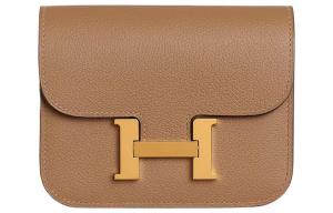 HERMES Кардхолдер из телячьей кожи Evercolor