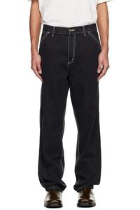 Carhartt Work In Progress Черные простые брюки-джинсы