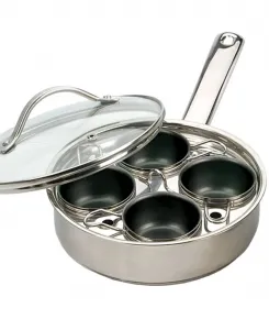 Набор для приготовления яиц пашот Endurance из нержавеющей стали и стекла (4 шт.) Rsvp International, серый