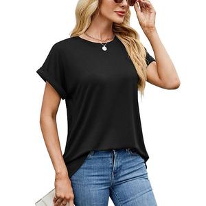 Женская футболка с коротким рукавом и круглым вырезом Clearflower, Black