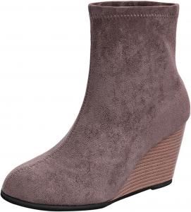 Ботинки на молнии сбоку для женщин, ботильоны, короткие ботинки, отдельная пара обуви для девушек, повседневная обувь для восстановления после травм Generic, Grey