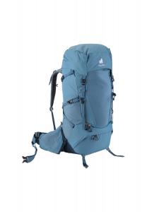 Треккинговый рюкзак Aircontact Core 60+10 нагрудный ремень, компрессионные ремни, контактная спинка, подготовка для системы гидратации, регулируемое по высоте отделение в крышке, встроенный дождевик для мужчин deuter, цвет Atlantic-Ink