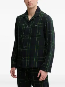 Пижама в клетку с карманом Gant, синий