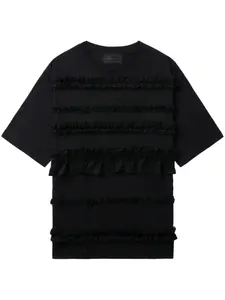 Футболка с оборками Simone Rocha, черный