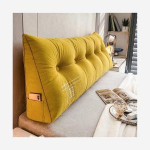 Треугольная подушка для спинки, подушка для изголовья кровати, прикроватная подушка, длинная подушка для чтения, подушка для поддержки спины на диване/кровати со съемным чехлом, мягкая и удобная (Цвет: H, Размер: 18) COZMAX