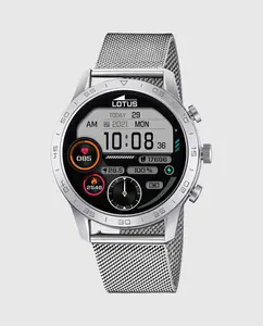 Мужские часы 50047/1 Умные часы из серебристой стали LOTUS, серебряный