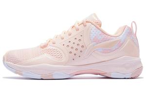 Кроссовки LINING Battle Halberd Badminton Shoes Women's Low-top Fluorescent Orange Powder/standard White