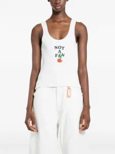 Топ на бретелях с принтом Tamara Ssheena, белый