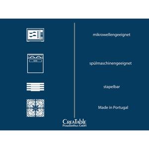 Набор тарелок Uno Emiliana, набор из 12 предметов в стиле шебби, винтаж Creatable, серый