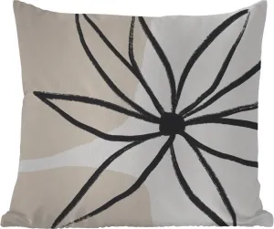 Подушка для улицы - Цветочный - Минимализм - Пастель - 60x60 см - Устойчива к погодным условиям - Подушка для отдыха - Декоративная подушка - Подушка для сна MuchoWow