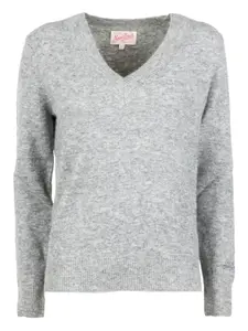 Свитер с V-образным вырезом Anise Mc2 Saint Barth, серый