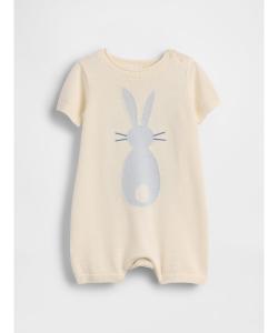 (K) Детский короткий комбинезончик с зайчиком