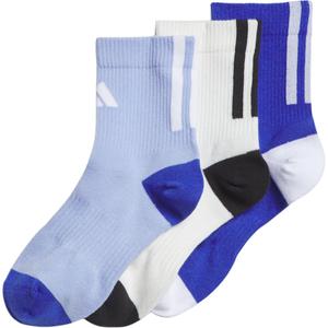 Комплект носков Adidas, 3 пары, светло-голубой/синий/белый
