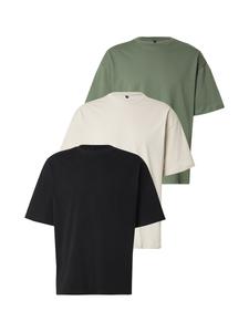 Рубашка Trendyol, серо-бежевый/нефритовый/черный