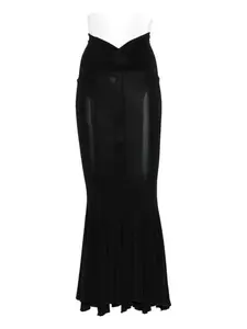 Макси-юбка с панелями Nensi Dojaka, черный