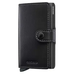 Кошелек Secrid Miniwallet Original Powder leather, черный
