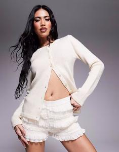 Кружевные панталончики кремового цвета River Island